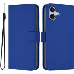 Mobigear Urban Wallet iPhone 16 Plus Hülle Klapphülle Geldbörse - Dunkelblau