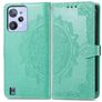 Mobigear Mandala Realme C31 Hülle Klapphülle Geldbörse - Grün