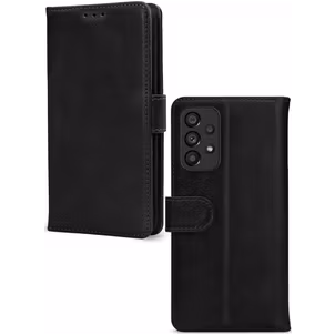 Mobilize Wallet Samsung Galaxy A53 Hülle Echtes Leder Klapphülle Geldbörse - Schwarz