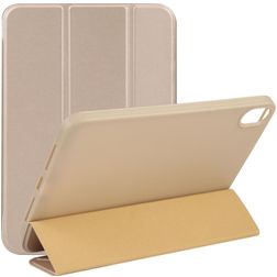 Mobigear Tri-Fold Gel iPad Mini 7 (2024) Hülle TPU,Kunstleder Klapphülle - Gold