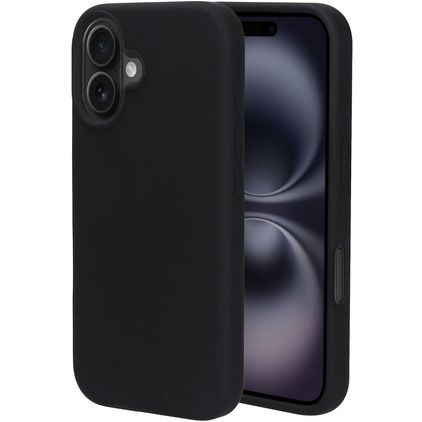 Mobiparts iPhone 16 Silikon Backcover - Schwarz