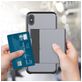 Mobigear Card iPhone XR Hülle Hardcase Backcover Stoßfest mit Kartenhalter - Weiß