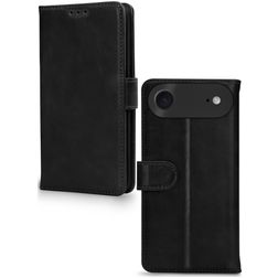 Mobilize Wallet iPhone Air Hülle Echtes Leder Klapphülle Geldbörse - Schwarz