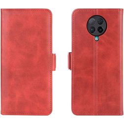 Mobigear Slim Magnet POCO F2 Pro Hülle Klapphülle Geldbörse - Rot