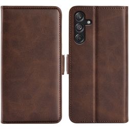 Mobigear Slim Magnet Samsung Galaxy M55 Hülle Klapphülle Geldbörse - Braun