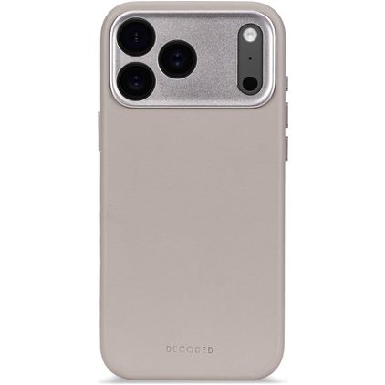 Decoded iPhone 17 Pro Hülle Echtes Leder Backcover Stoßfest - Solid Clay