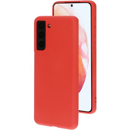 Mobiparts Samsung Galaxy S21 Silikon Backcover - Scarlet Red