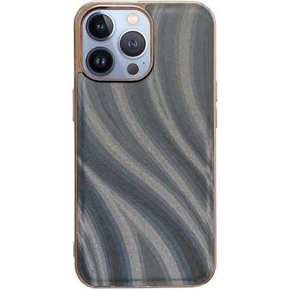 Mobigear Wavy iPhone 14 Pro Hülle Hardcase Backcover - Silber