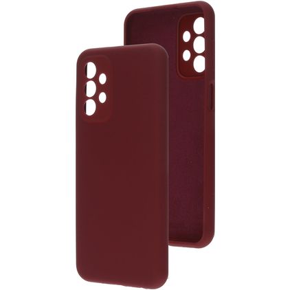 Mobiparts Samsung Galaxy A23 Silikon Hülle Backcover - Plum Red