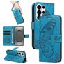 Mobigear Butterfly Samsung Galaxy S26 Ultra Hülle Klapphülle Geldbörse - Blau