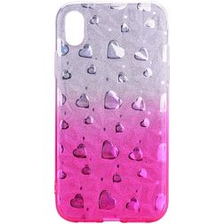 Mobigear Design iPhone XS Max Hülle Flexibles TPU Backcover - Magenta