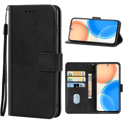 Mobigear Wallet HONOR X8 Hülle Klapphülle Geldbörse - Schwarz