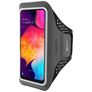 Mobiparts Comfort Fit Handyhalterung Joggen Samsung Galaxy A50 Sporthülle Neopren Sportarmband - Schwarz