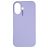 Nudient Base iPhone 16 Plus Silikon Hülle Backcover - Soft Purple