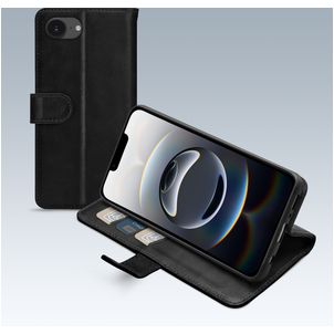 Mobilize Premium Gelly iPhone 16e Hülle Klapphülle Geldbörse - Schwarz