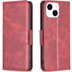 Mobigear Excellent iPhone 15 Hülle Klapphülle Geldbörse - Rot