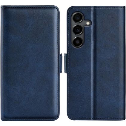 Mobigear Slim Magnet Samsung Galaxy S25 FE Hülle Klapphülle Geldbörse - Dunkelblau