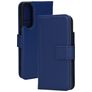 Mobiparts Wallet Samsung Galaxy S25 Edge Hülle Echtes Leder Klapphülle Geldbörse - Blau