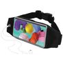 Mobiparts Comfort Fit Belt Handyhalterung Joggen Samsung Galaxy A51 Sporthülle Neopren Gürtel - Schwarz