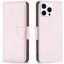 Mobigear Excellent iPhone 16 Pro Hülle Klapphülle Geldbörse - Roségold