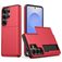 Mobigear Card Samsung Galaxy S26 Ultra Hülle Hardcase Backcover Stoßfest mit Kartenhalter - Rot