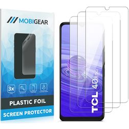 Mobigear TCL 40R Displayschutz Schutzfolie - Hüllenfreundlich (3er Pack)