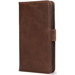 Mobilize Wallet Samsung Galaxy S25 FE Hülle Echtes Leder Klapphülle Geldbörse - Braun