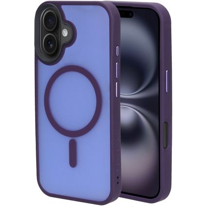 Mobiparts Hardcover iPhone 16 MagSafe Hülle Hardcase Backcover - Satin Purple