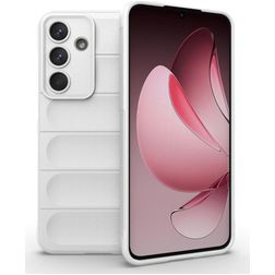 Mobigear Bumpy Samsung Galaxy S25 FE Hülle Flexibles TPU Backcover - Weiß