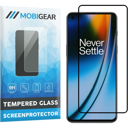Mobigear Premium OnePlus Nord 2 Panzerglas Displayschutz - Hüllenfreundlich - Schwarz