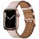 Mobigear Milano Leder Apple Watch Armband Dornschließe - 42/41/40/38 mm - Roségold