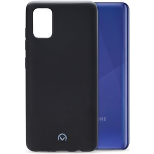Mobilize Rubber Gelly Samsung Galaxy A41 Hülle Flexibles TPU Backcover - Matt Black