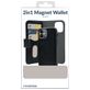Mobilize Magnet Gelly Wallet Samsung Galaxy A16 Hülle Abnehmbare 2in1 Klapphülle Geldbörse - Schwarz
