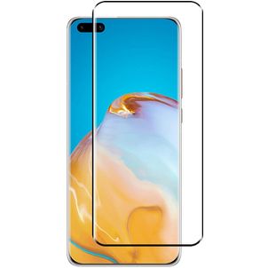 Mobigear Premium Huawei P40 Pro Panzerglas Gehärtetes Glas Displayschutz - Hüllenfreundlich - Schwarz