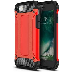 Mobigear Outdoor iPhone SE (2020) Hülle Hardcase Backcover Stoßfest - Rot