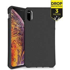ITSkins FeroniaBio iPhone XS Max Hülle Hardcase Backcover Stoßfest - Schwarz