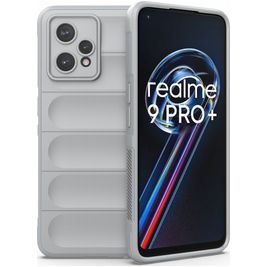 Mobigear Bumpy Realme 9 Pro Plus Hülle Flexibles TPU Backcover - Grau