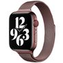 Mobigear Slim Loop Milanaise Apple Watch Armband Magnetverschluss - 49/46/45/44 mm - Braun