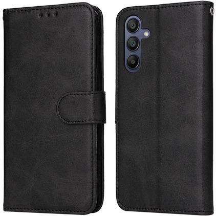 Mobigear Wallet Samsung Galaxy A16 Hülle Klapphülle Geldbörse - Schwarz