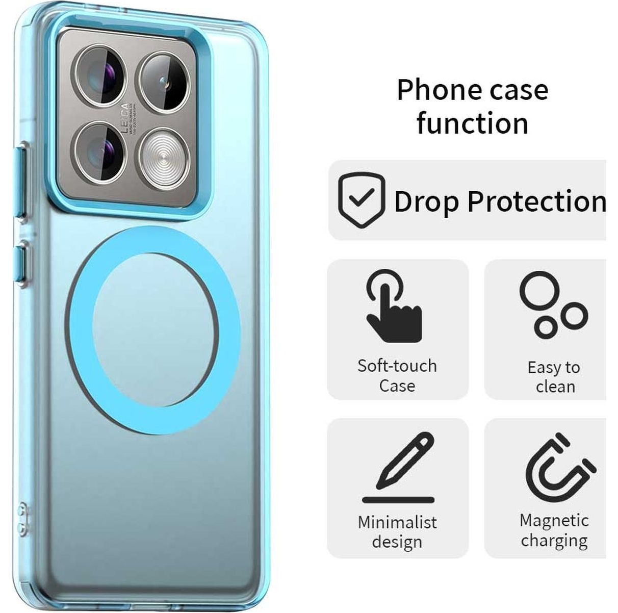 Florale Handyhülle Für Xiaomi 14T Pro 5G – Ultradünn, Stoßfest, TPU, Mit Blumenmuster