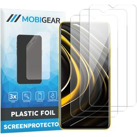 Mobigear POCO M3 Displayschutz Schutzfolie - Hüllenfreundlich (3er Pack)