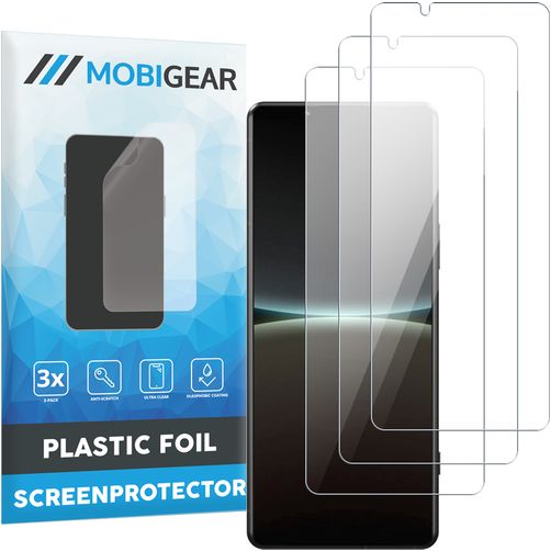 Mobigear Sony Xperia 5 IV Displayschutz Schutzfolie - Hüllenfreundlich (3er Pack)