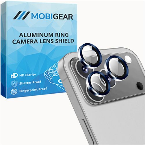 Mobigear Single Lens iPhone 17 Pro Panzerglas Gehärtetes Glas Kameralinsen Schutz - Hüllenfreundlich - Blau