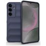 Mobigear Bumpy Samsung Galaxy S25 Plus Hülle Flexibles TPU Backcover - Dunkelblau