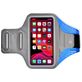 Mobigear Easy Fit Handyhalterung Joggen OPPO Reno 6 Pro 5G Sporthülle Neopren Sportarmband - Blau