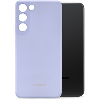 Mobilize Rubber Gelly Samsung Galaxy S22 Plus Hülle Flexibles TPU Backcover - Pastel Purple