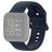 Mobigear Sport Buckle Silikon Fitbit Versa Lite Armband Dornschließe - Dunkelblau