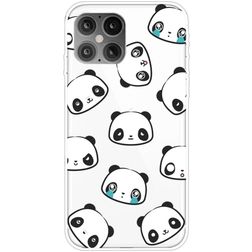 Mobigear Design iPhone 12 Pro Max Hülle Flexibles TPU Backcover - Panda