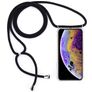 Mobigear Lanyard iPhone X Flexibles TPU Handykette - Transparent / Schwarz