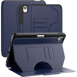 Mobigear Magnetic Folio iPad Air 11 Zoll (2026) Hülle Klapphülle + Stifthalter - Marineblau